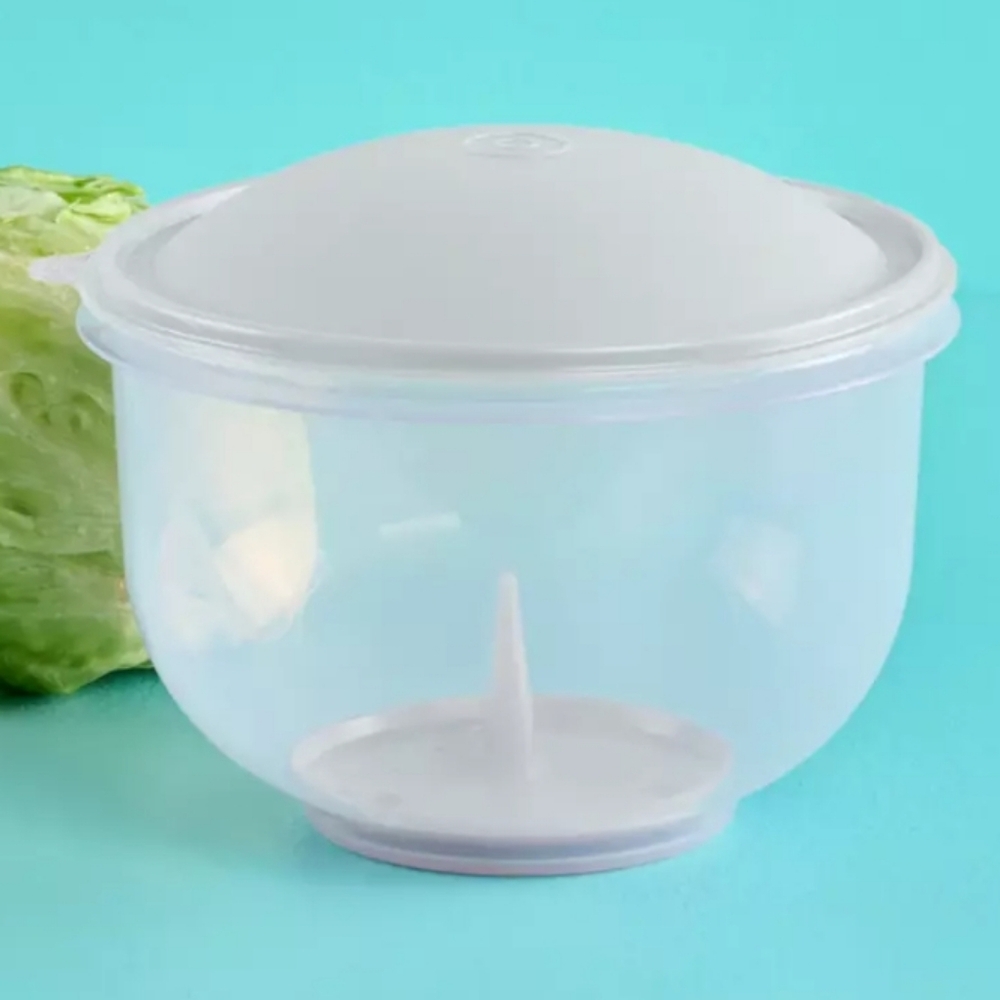 Tupperware Super Crisp It Lettuce Keeper Container Bowl White Seal Crispy Fresh! - Picture 3 of 12